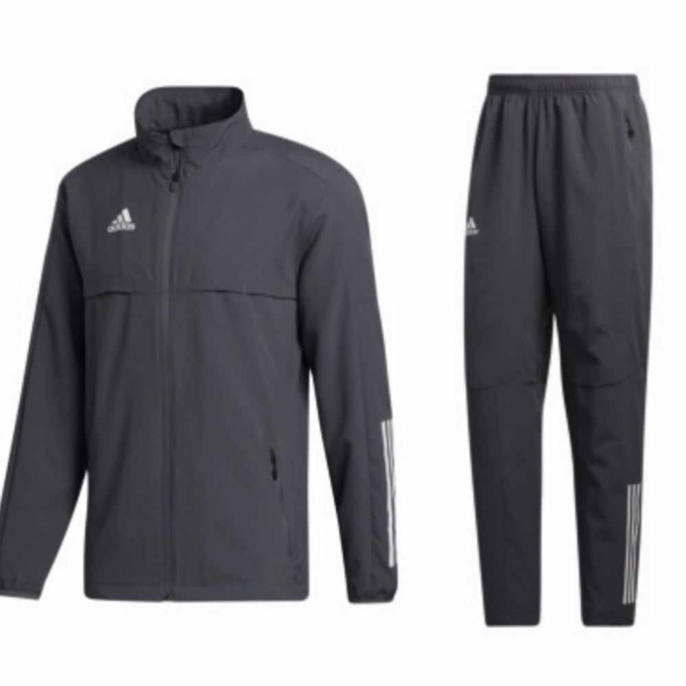 ADIDAS training running athletic set AEROREADY jacket pants Medium men's Gray